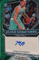 LaMelo Ball [Choice Green Prizm] Basketball Cards 2020 Panini Prizm Rookie Signatures Prices