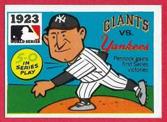 1923 Giants, Yankees [Herb Pennock] Baseball Cards 1971 Fleer World Series Black Back Prices