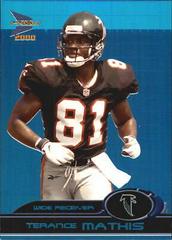 Terance Mathis [Holographic Blue] #6 Football Cards 2000 Pacific Prism Prospects Prices