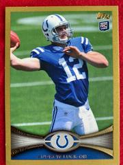 Andrew Luck [Gold] #140 Football Cards 2012 Topps Prices