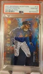 Austin Martin [Red Foil] #13 Baseball Cards 2021 Bowman Inception Prices