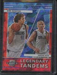 Dirk Nowitzki, Jason Kidd [Red Ice] Basketball Cards 2021 Panini Contenders Optic Legendary Tandems Prices