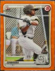 Xavier Edwards [Orange] #BP-10 Baseball Cards 2020 Bowman Paper Prospects Prices