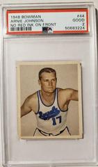 Arnie Johnson [No Red Ink on Front] #44 Basketball Cards 1948 Bowman Prices