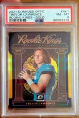 Trevor Lawrence [Gold] #RK-1 Football Cards 2021 Panini Donruss Optic Rookie Kings Prices