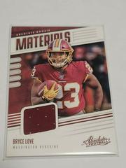 Bryce Love Football Cards 2019 Panini Absolute Rookie Materials Prices