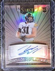 Jack Campbell #YS-JCA Football Cards 2023 Panini Select Draft Picks Youth Explosion Signatures Prices