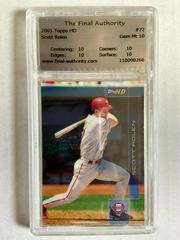 Scott Rolen #72 Baseball Cards 2001 Topps H.D Prices