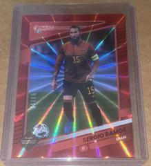 Sergio Ramos [Red Laser] Soccer Cards 2021 Panini Donruss Road to Qatar Prices