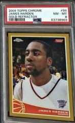 James Harden [Gold Refractor] #99 Basketball Cards 2009 Topps Chrome Prices