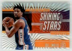 Joel Embiid [Orange] Basketball Cards 2019 Panini Illusions Shining Stars Prices