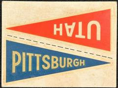 Pittsburgh [Utah] Football Cards 1960 Fleer College Pennant Decals Prices