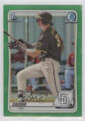 Owen Caissie [Green Refractor] #BD-49 Baseball Cards 2020 Bowman Draft Chrome Prices