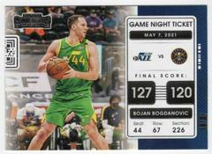 Bojan Bogdanovic #6 Basketball Cards 2021 Panini Contenders Game Night Ticket Prices