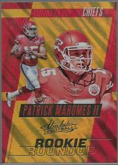 Patrick Mahomes II Football Cards 2017 Panini Absolute Rookie Roundup Prices
