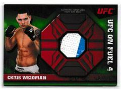Chris Weidman [Green] #FMR-CW Ufc Cards 2013 Topps UFC Knockout Fight Mat Relics Prices