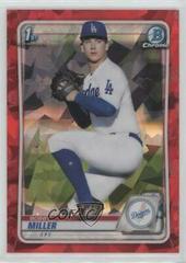 Bobby Miller [Red] #BD-38 Baseball Cards 2020 Bowman Draft Sapphire Prices