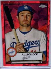 A. J. Pollock [Red Atomic] #472 Baseball Cards 2021 Topps Chrome Platinum Anniversary Prices