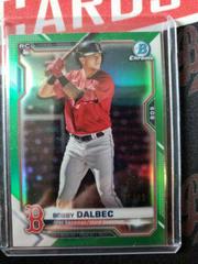 Bobby Dalbec [Green Refractor] #1 Baseball Cards 2021 Bowman Chrome Prices