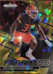 Devon Witherspoon [Gold Ice] #F-12 Football Cards 2023 Panini Prizm Draft Picks Fearless Prices