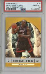 Shaquille O'Neal [Gold Refractor] Basketball Cards 2006 Finest Prices