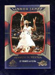 LeBron James #159 Basketball Cards 2004 SP Game Used Prices