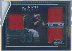 A. J. Minter #TTT3-AM Baseball Cards 2022 Panini Absolute Tools of the Trade 3 Swatch Prices