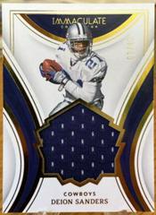 Deion Sanders #14 Football Cards 2023 Panini Immaculate HOF Jersey Prices