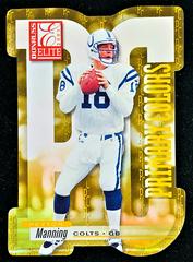 Peyton Manning [Yellow Die Cut] Football Cards 2001 Panini Donruss Elite Primary Colors Prices