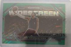 Victor Wembanyama [Green Wave] #1 Basketball Cards 2023 Panini Prizm Draft Picks Widescreen Prices