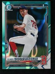 Elmer Rodriguez Cruz [Aqua Lava Refractor] Baseball Cards 2021 Bowman Draft Chrome Prices