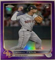 Jeremy Pena [Purple] Baseball Cards 2022 Topps Chrome Update Prices
