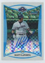 Matt LaPorta [Xfractor Autograph] #BCP113 Baseball Cards 2008 Bowman Chrome Prospects Prices