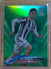 Paulo Dybala [Green Refractor] Soccer Cards 2017 Topps Chrome UEFA Champions League Prices