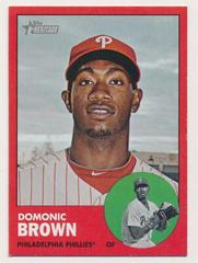 Domonic Brown [Target Red Border] #32 Baseball Cards 2012 Topps Heritage Prices