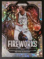 Kevin Durant [Fast Break] #9 Basketball Cards 2022 Panini Prizm Fireworks Prices
