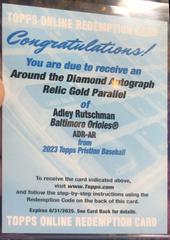 Adley Rutschman [Gold] Baseball Cards 2023 Topps Pristine Autographs Prices