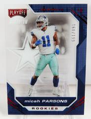 Micah Parsons [Red] #PMR-35 Football Cards 2021 Panini Chronicles Playoff Momentum Rookies Prices