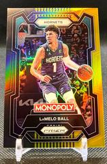 LaMelo Ball [Black Gold] Basketball Cards 2023 Panini Prizm Monopoly Prices