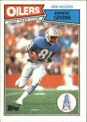 Ernest Givins Football Cards 1987 Topps American UK Prices