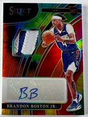 Brandon Boston Jr. [Tie Dye Prizm] Basketball Cards 2021 Panini Select Rookie Jersey Autographs Prices