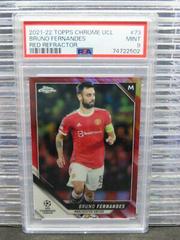 Bruno Fernandes [Red Refractor] Soccer Cards 2021 Topps Chrome UEFA Champions League Prices