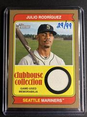 Julio Rodriguez [Gold] #CCR-JRZ Baseball Cards 2023 Topps Heritage Clubhouse Collection Relics Prices