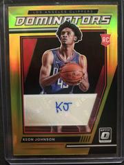 Keon Johnson [Gold] Basketball Cards 2021 Panini Donruss Optic Rookie Dominators Signatures Prices