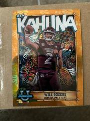 Will Rogers [Orange] #TBK-10 Football Cards 2022 Bowman Chrome University The Big Kahuna Prices