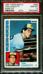 Tom Candiotti #262 Baseball Cards 1984 Topps Nestle Prices