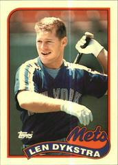 Len Dykstra Baseball Cards 1989 Topps Tiffany Prices