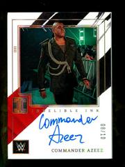 Commander Azeez [Holo Gold] Wrestling Cards 2022 Panini Impeccable WWE Indelible Ink Autographs Prices