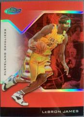 LeBron James [Red Refractor] #23 Basketball Cards 2004 Finest Prices