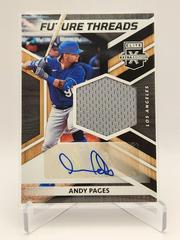 Andy Pages #FTS-AP Baseball Cards 2022 Panini Elite Extra Edition Future Threads Signatures Prices